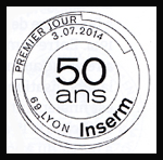 Oblitération 1er jour à Paris au Carré d'Encre et à Lyon le jeudi 3 juillet 2014