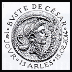 Oblitération 1er jour à Paris au Carré d'Encre et au musée départemental Arles antique le samedi 15 février 2014