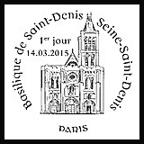 Oblitération illustrée 1er jour à Paris au Carré d'Encreet à St Denis le Samedi 14 mars 2015