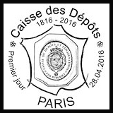 Oblitération 1er jour à Paris au Carré d'Encre le jeudi 28 avril 2016