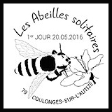Oblitération 1er jour à Paris, Nantes, Bourges, Hirsingue, Valence, Coulonge-sur-l'Autize le 20 et 21 mai 2016