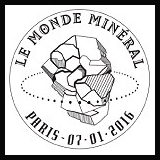 Oblitération 1er jour à Paris au Carré d'Encre et au musée de la  minéralogie le jeudi 7 janvier 2016