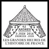 Oblitération 1er jour à Paris au Carré d'Encre et Ardres (62) le 3, 4  et 5 juin 2016