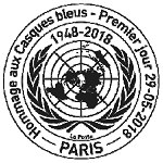 Oblitération 1er jour à Paris au carré d'Encre le 29 mai 2018