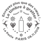 Oblitération 1er jour à Paris au carré d'Encre et au Salon philatélique d'automne à l'Espace Champéret hall A le 8 novembre 2018