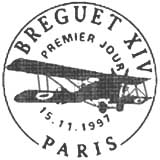 Oblitération 1er jour à Paris le Samedi 15 novembre 1997