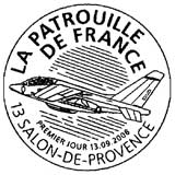 Oblitération 1 jour  à Salon de Provence, Saint Jacques de la Lande, Cormeille en Vexin les 13 et 14 septembre 2008