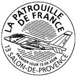 Oblitération 1 jour  à Salon de Provence, Saint Jacques de la Lande, Cormeille en Vexin les 13 et 14 septembre 2008